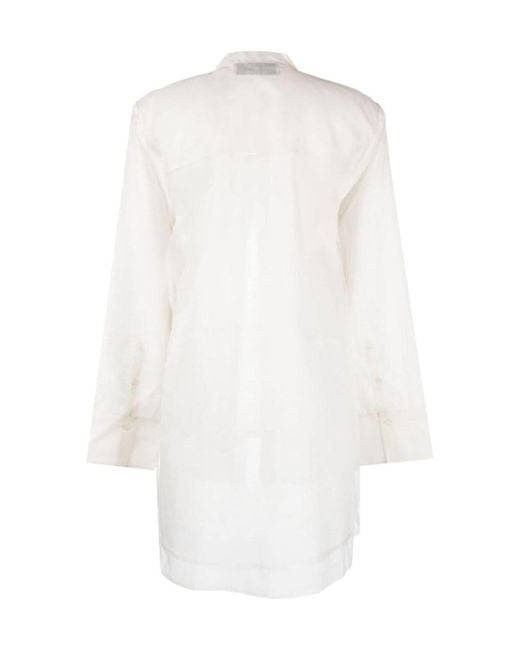 Rohe White Button-Up Layered Blouse