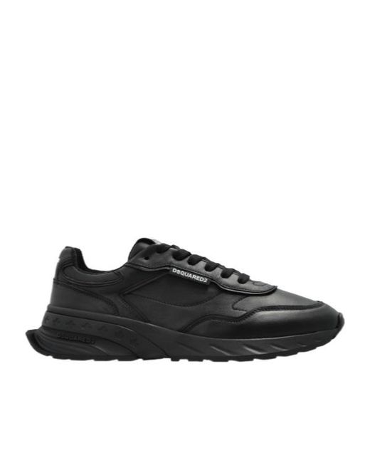 DSquared² Black Sprinter Low-Top Sneakers for men