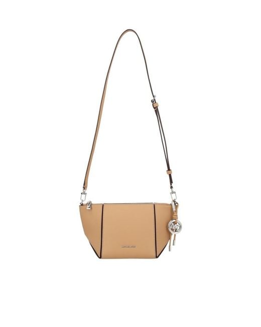Michael Kors White Single-Shoulder Bag With Adjustable Strap
