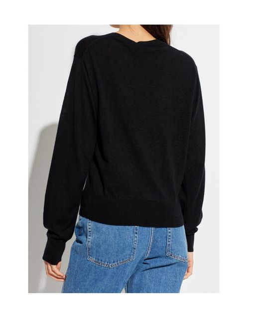 By Malene Birger Black Montie Buttoned Cardigan
