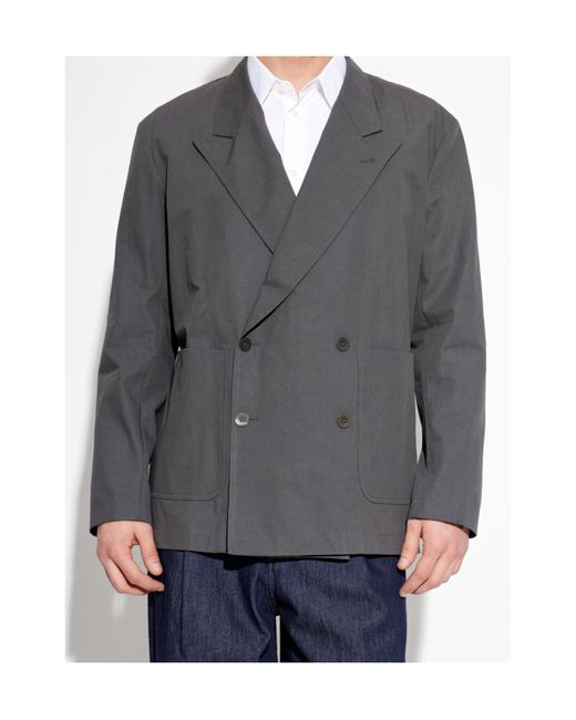 Dries Van Noten Gray Long Sleeve Casual Jacket for men