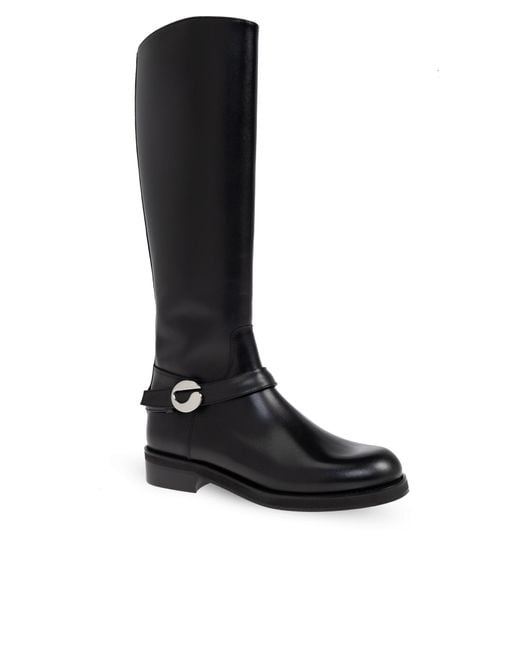 Coperni Black Buckle Strap Boots