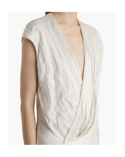 Khaite White Merith Dress