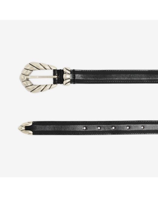 IRO White Embella Baby Buckle Belt