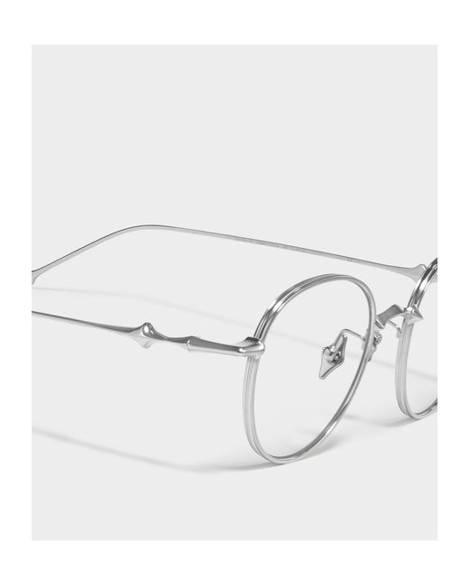 Gentle Monster White Ep 02 Round-Frame Glasses for men