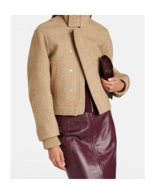 Victoria Beckham Natural Wool-Blend Jacket
