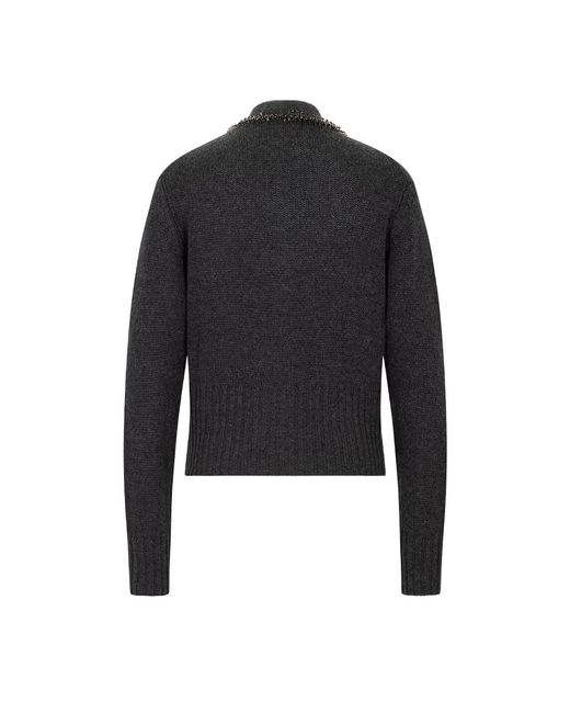 Fabiana Filippi Black V-Neck Cardigan
