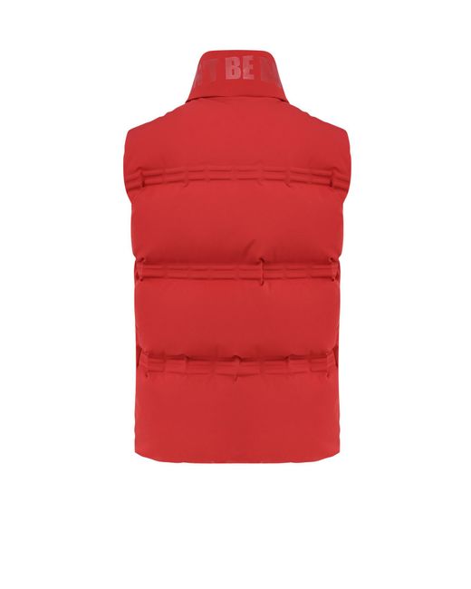 Moncler Red X Asap Rocky Logo Patch Zip-Up Gilet for men
