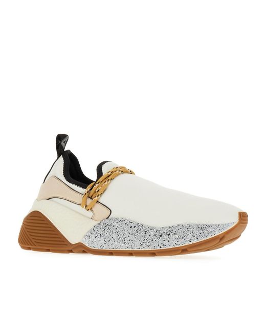 Stella McCartney White Eclypse Stretch Low-Top Sneakers