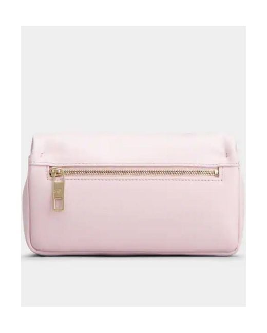 Roger Vivier Pink Ruched Detailed Mini Crossbody Bag