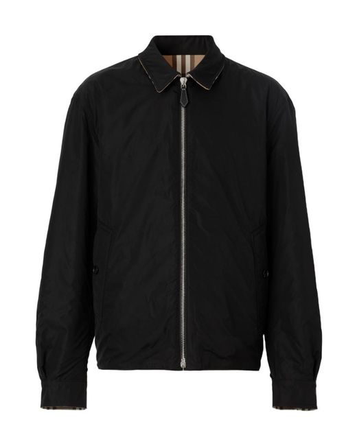 Burberry Brown Reversible Zip-Up Jacket for men