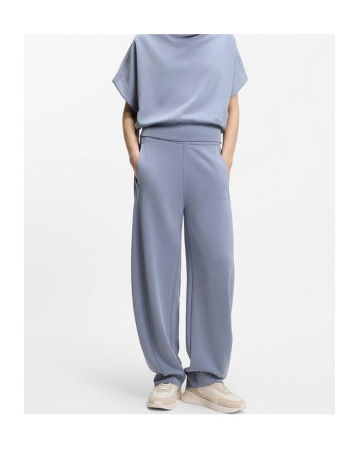 Boss Blue Elasticated-Waistband Track Pants
