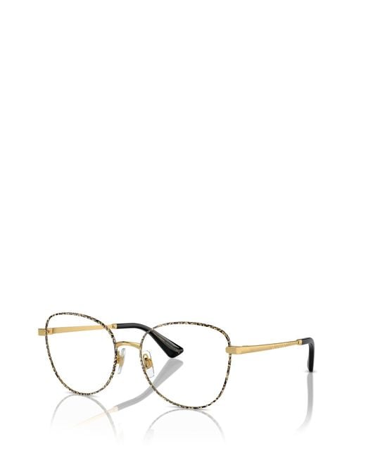 Dolce & Gabbana White Eyewear Butterfly Frame Glasses