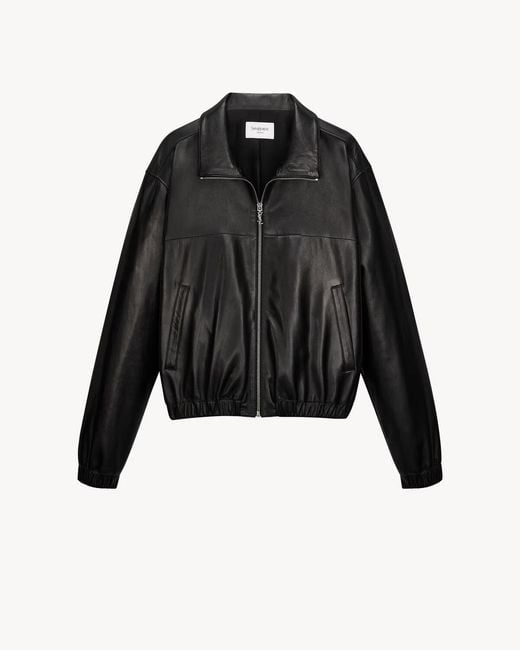 Saint Laurent Black Cassandre Jacket for men