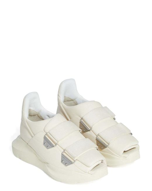 Rick Owens White Burritoghet Velcro Sandals for men