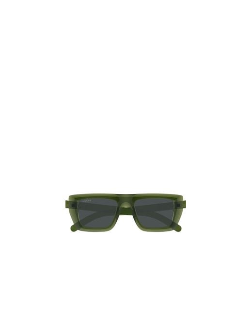Gucci Green Eyewear Square Frame Sunglasses for men