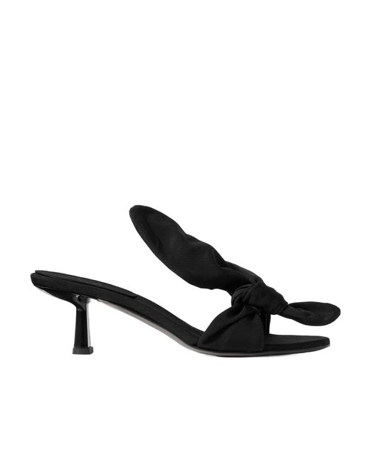 Neous Black Bow Detail Sandals
