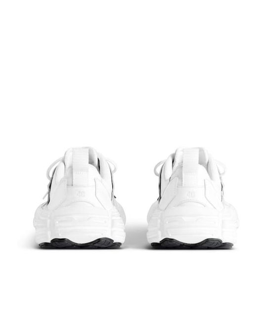 Balenciaga White Monday Lace-Up Sneakers for men