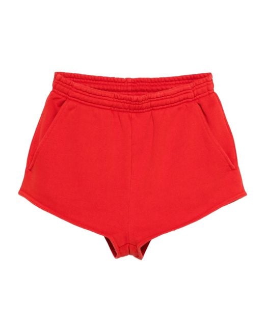 Entire studios Red Elastic Waist Shorts