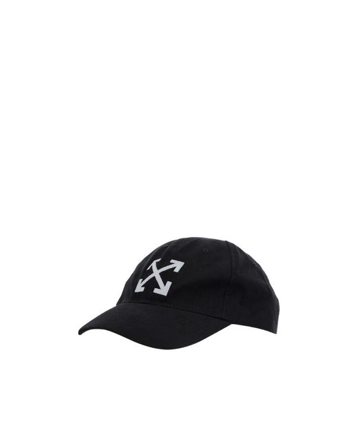 Off-White c/o Virgil Abloh Black Arrow Logo Embroidered Baseball Cap for men
