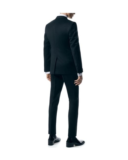 Tom Ford Black Long-Sleeved Suit Jacket And Trousers for men
