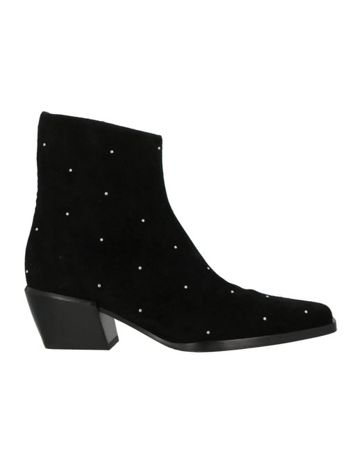 Rag & Bone Black Denim Ankle Boots