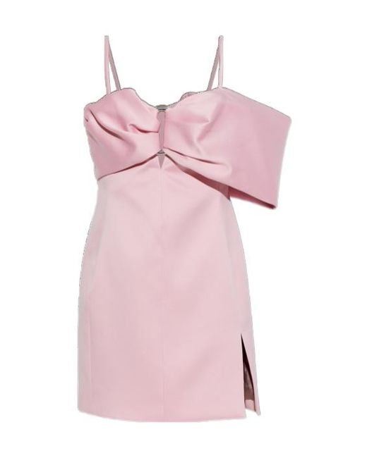 Marc Jacobs Pink Bow-Decorated Mini Dress