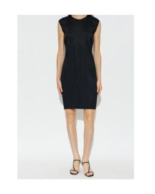 Pleats Please Issey Miyake Black Pleated Dress
