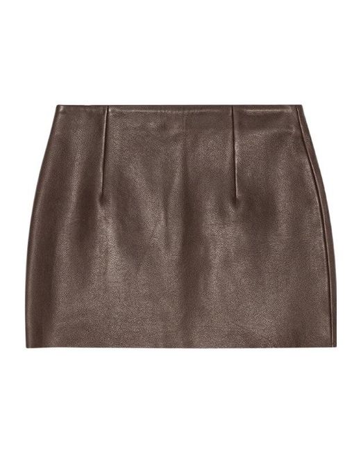 REMAIN Birger Brown Christensen Bonded Mini Skirt