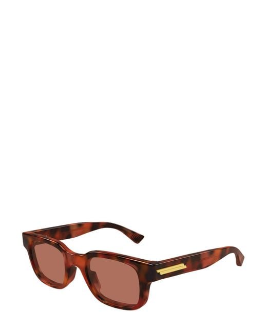 Bottega Veneta Brown Eyewear Classic Squared Sunglasses for men