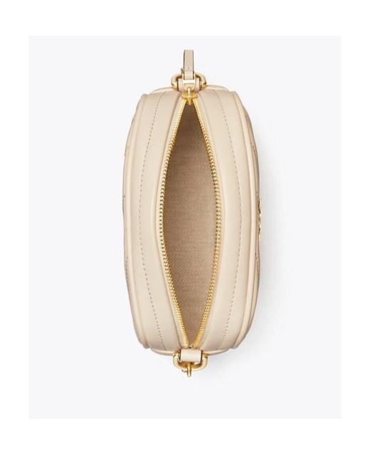 Tory Burch Natural Kira Chevron Small Camera Bag
