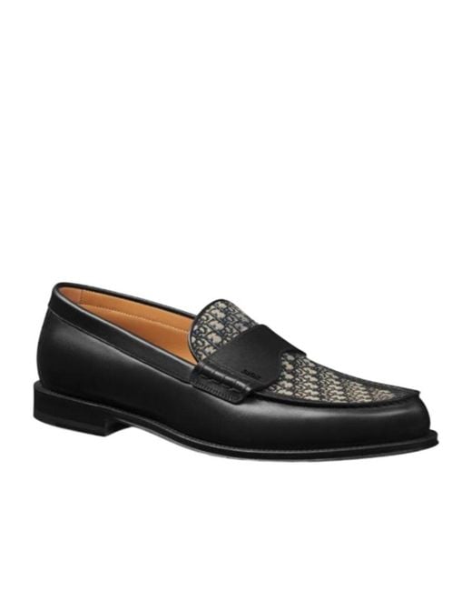 Dior Black Homme Granville Slip-On Loafers for men