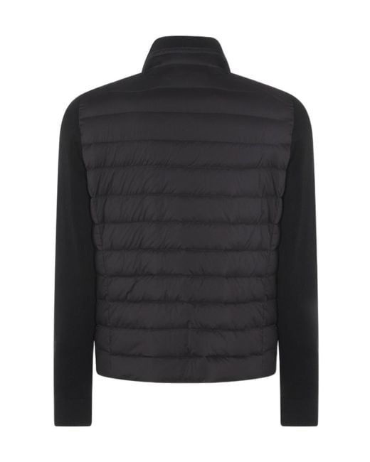 Moorer Black Padded Down Jacket for men