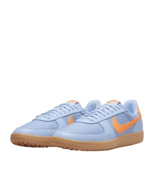 Nike Blue Field General 82 Lace-Up Sneakers for men