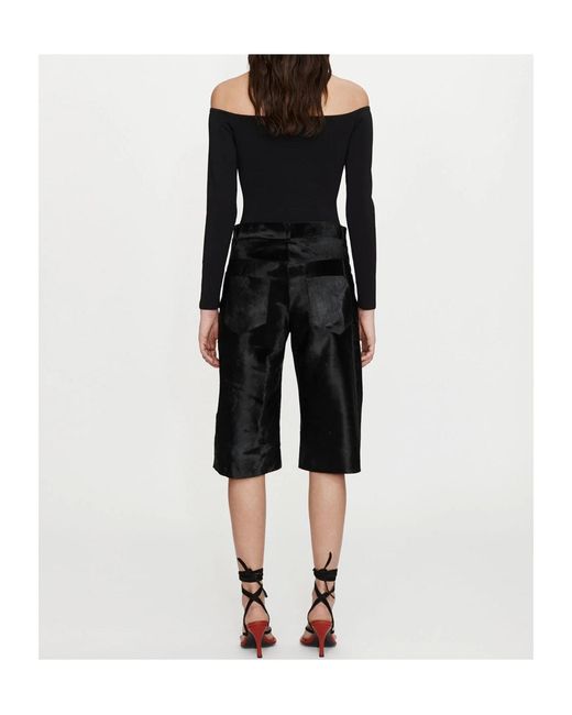 Christopher Esber Black Asymmetric Off-Shoulder Top