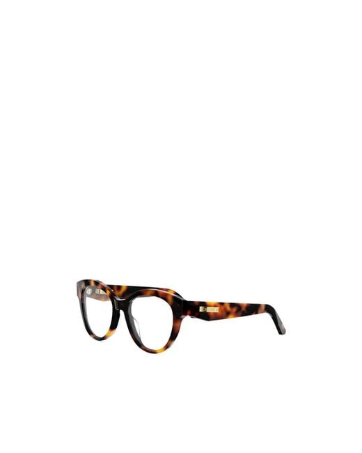 Dior White Eyewear Oval Frame Glasses for men