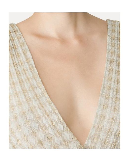 Forte_forte White V-Neck Pleated Midi Dress