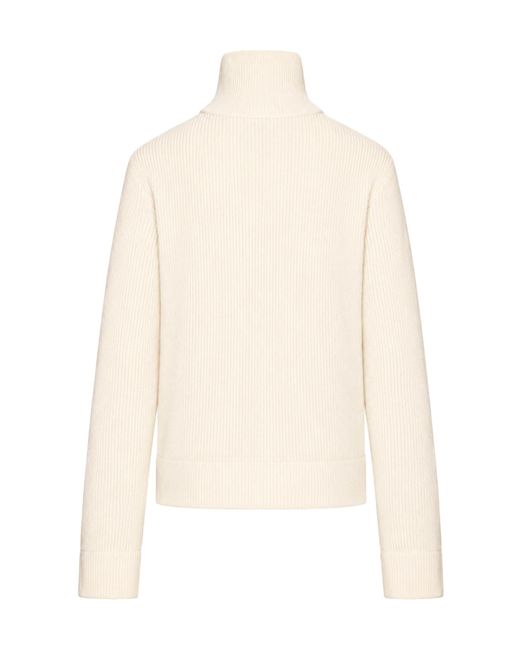 Maison Margiela Natural Knit Zip-Up Cardigan
