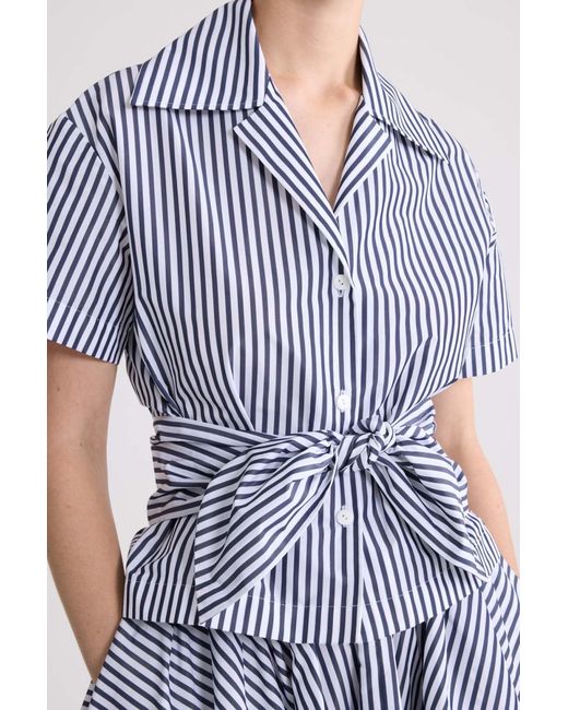 Patou Blue Knotted Shirt