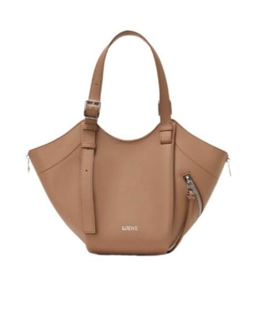 Loewe Brown Hammock Flip Bag