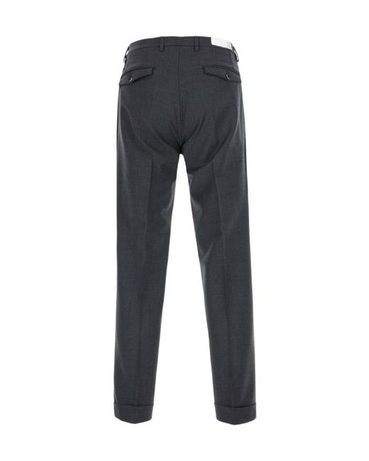 Michael Coal Blue Casual Trousers With Belt Loops for men