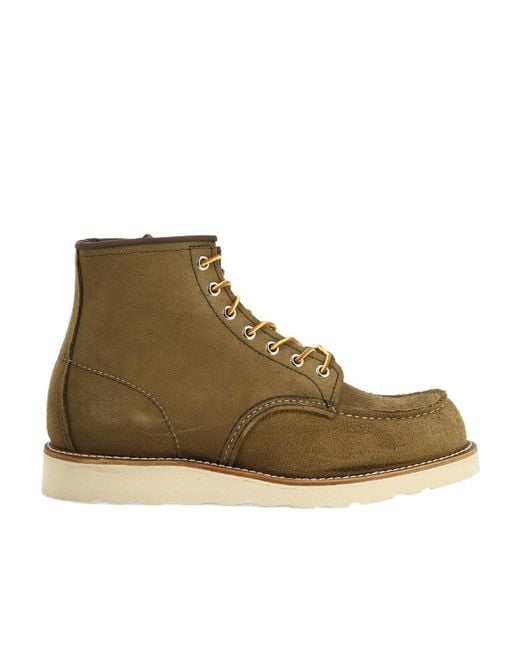 Red Wing Brown 6 Inch Moc Lace-Up Boots for men
