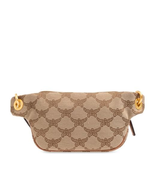 MCM Brown Emblem Pocket