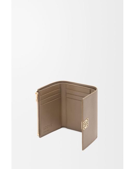 Loewe Brown Anagram Small Vertical Wallet