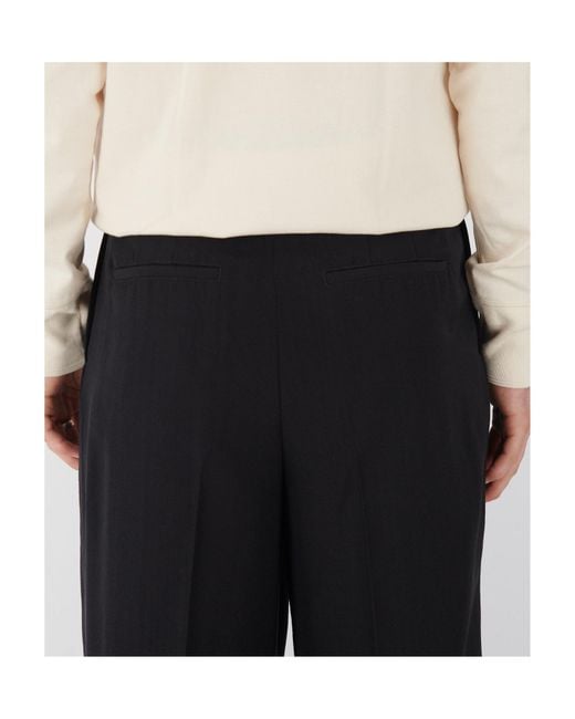 Jil Sander Black Heavy Wide Trousers for men