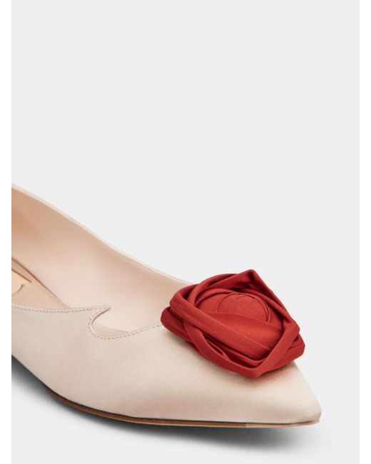 Roger Vivier Brown Rose Vivier Ballerinas
