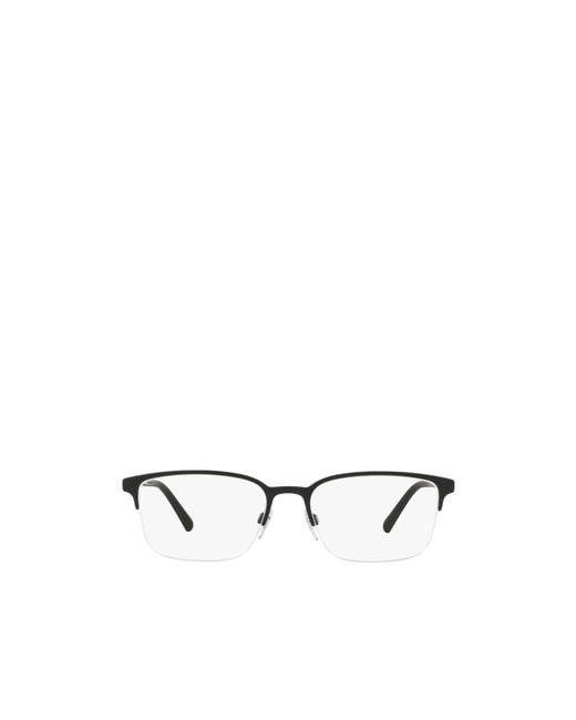 Burberry White Eyewear Rectangular Frame Glasses for men