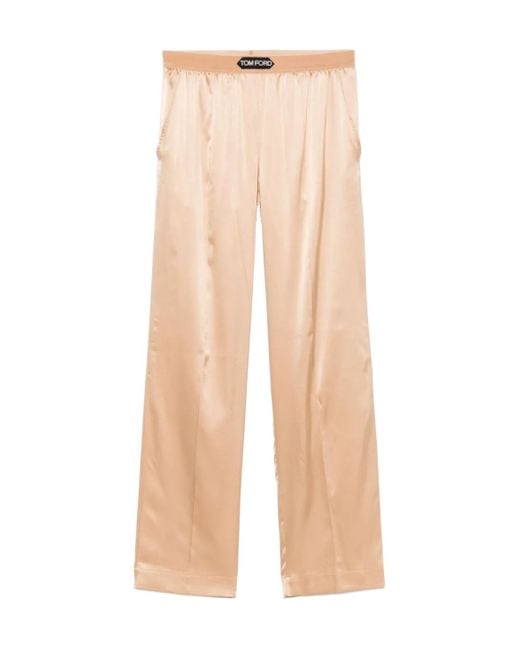 Tom Ford Natural Stretch Satin Pj Pants