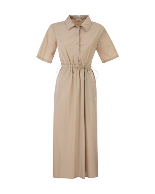Herno Natural Drawstring Shirt Dress