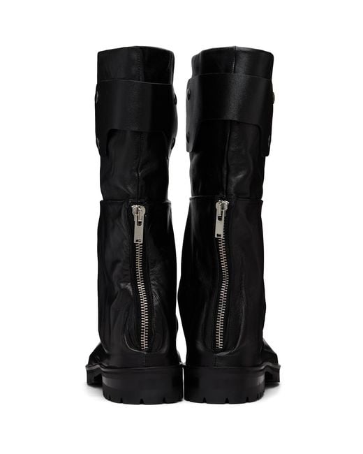 424 Black Dragonrider Boots for men